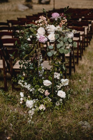 floral wedding ceremony decor