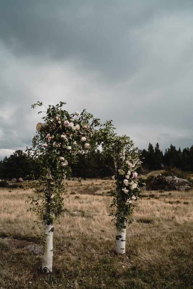 floral wedding arch