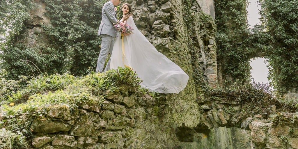 Castle Ruin Wedding Inspiration Straight Out Of A Fairy Tale