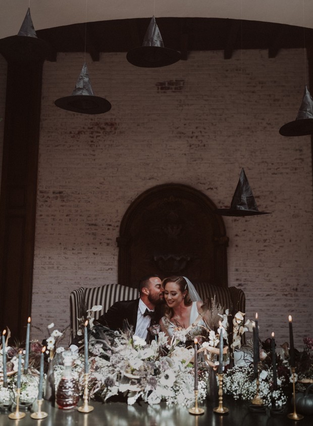 haunted sweetheart table wedding