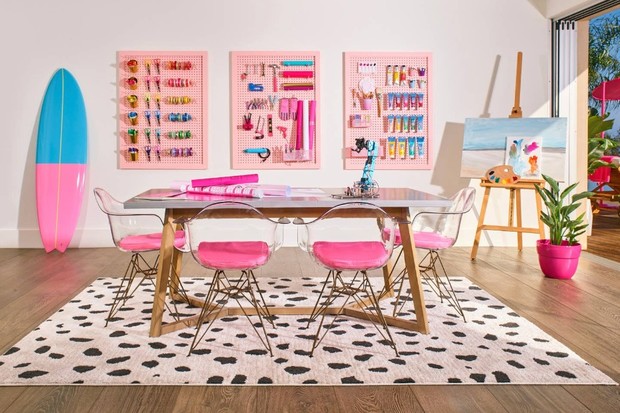 Barbie Dreamhouse craft center