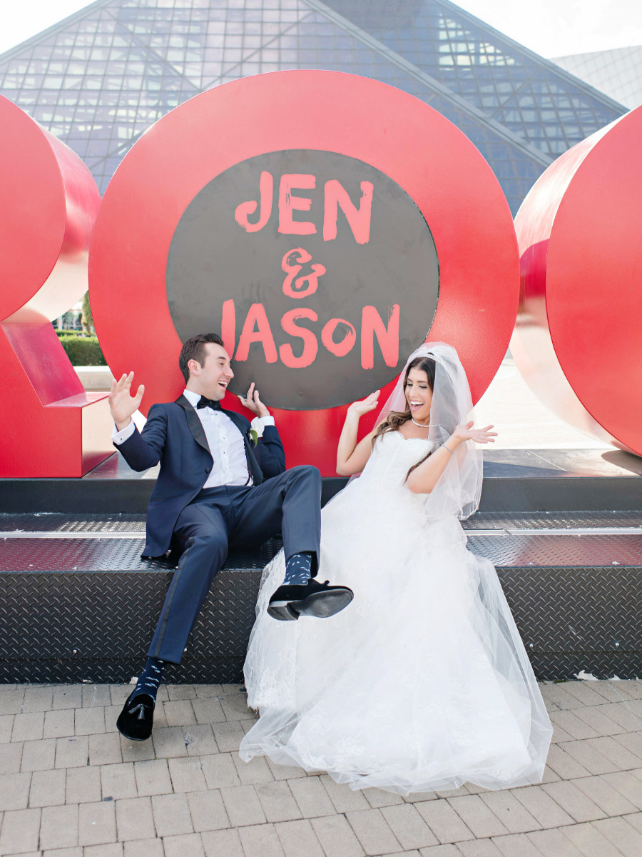 A Classic Black Tie Wedding At The Rock & Roll Hall of Fame