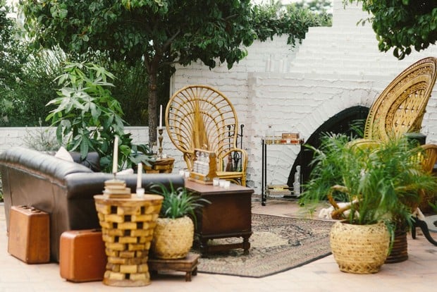 outdoor cuban inspired lounge