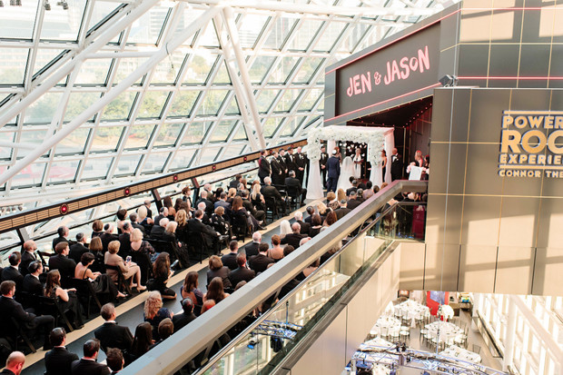 wedding ceremony at the Rock and Roll Hall of Fame