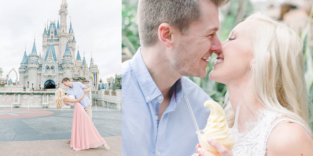 Disney Princess Themed Engagement Shoot At Disney World