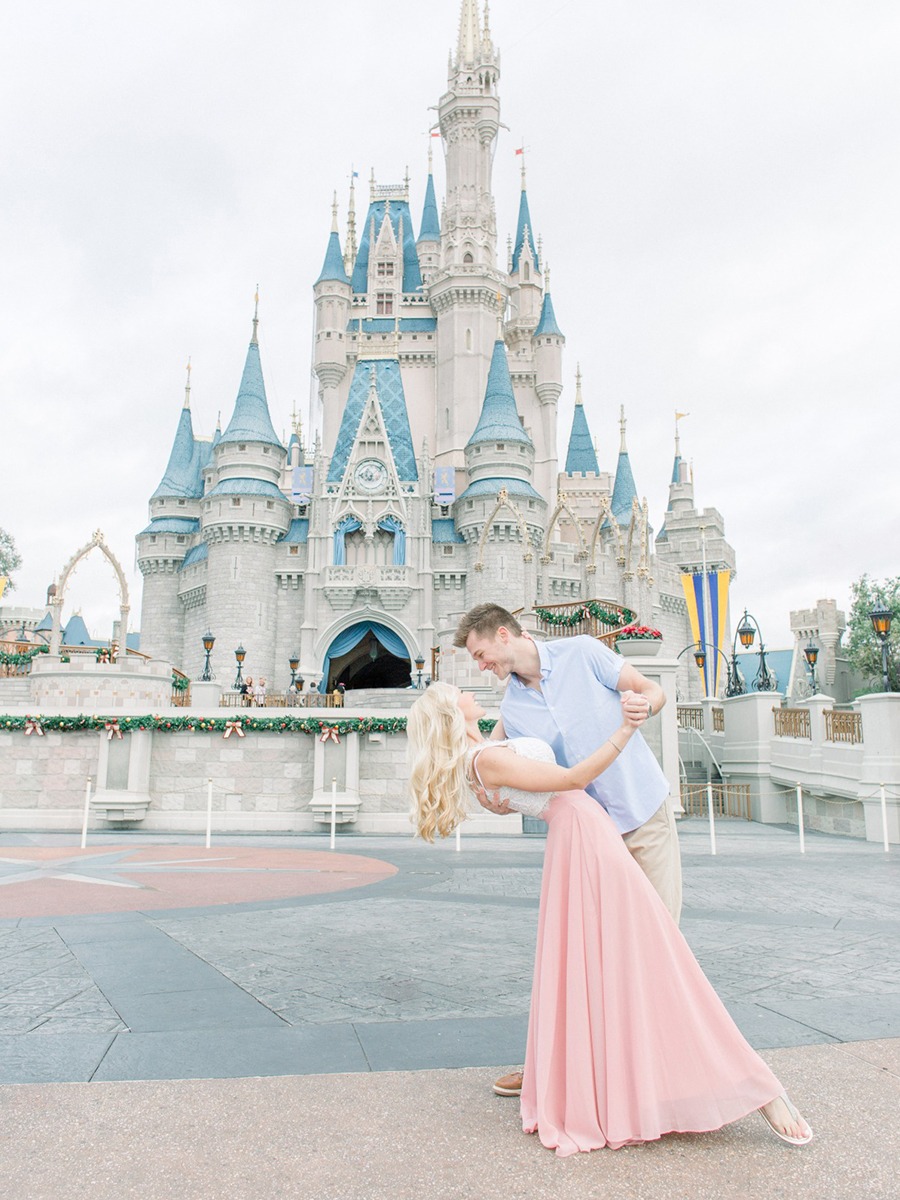 Disney Princess Themed Engagement Shoot At Disney World