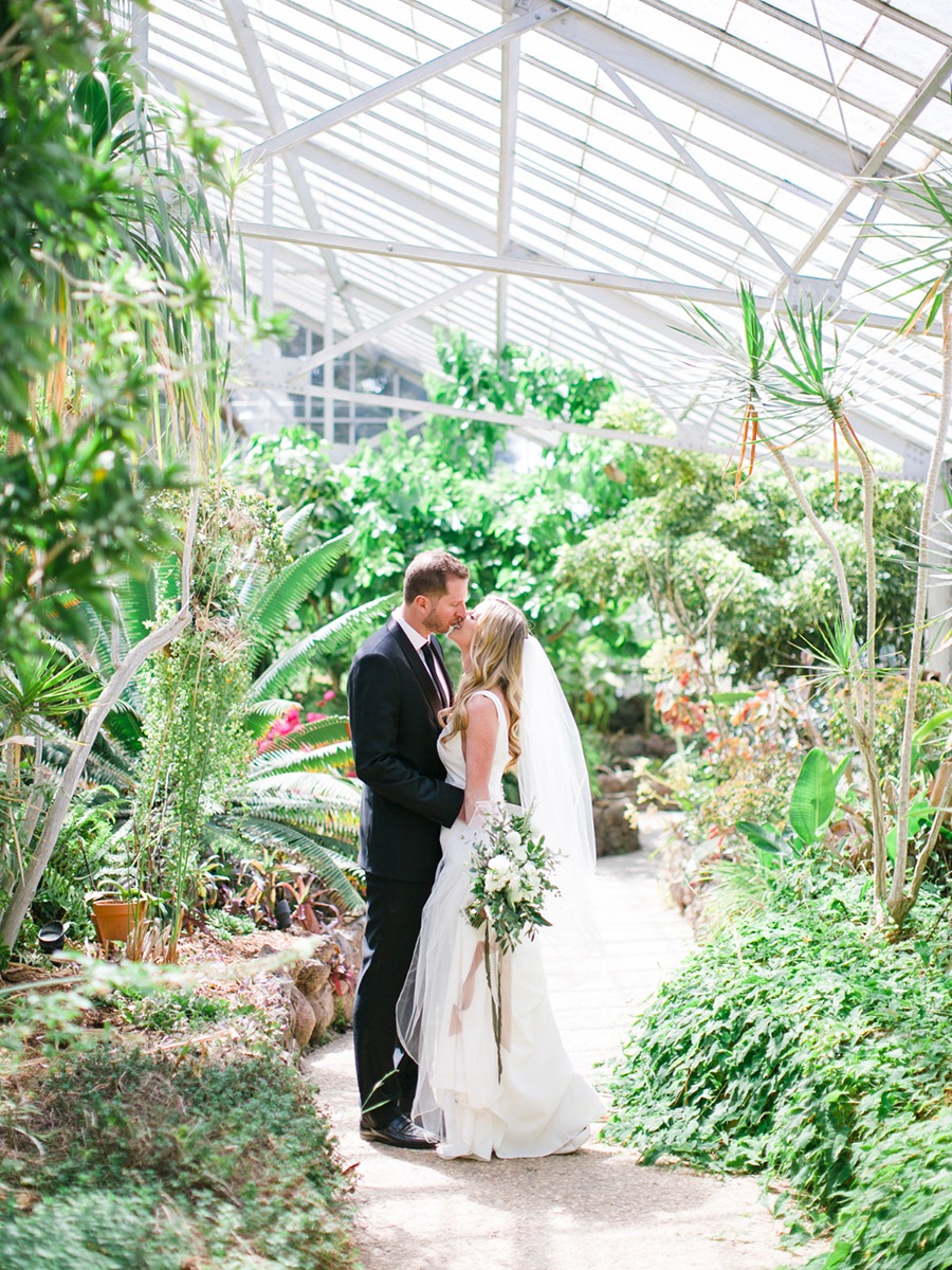 Fresh Gold White and Greenhouse Wedding Ideas