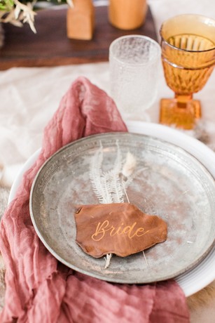 rustic chic place setting