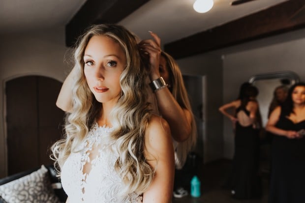 bride hair and makeup
