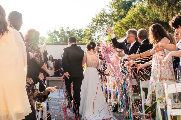 just married confetti