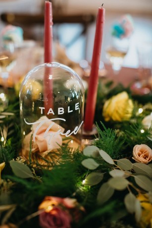 table number terrarium 