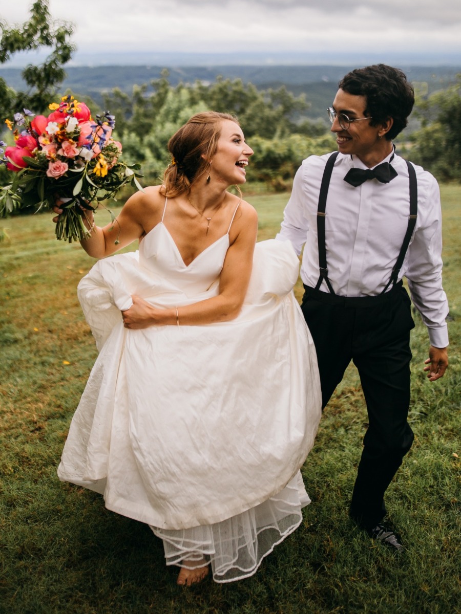 A Classic Modern Chic Wedding With A Fun Pop of Red