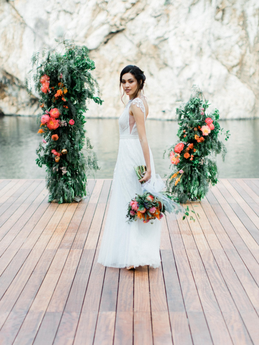 A Lakeside Wedding Editorial Inspired By A Modern Love Story