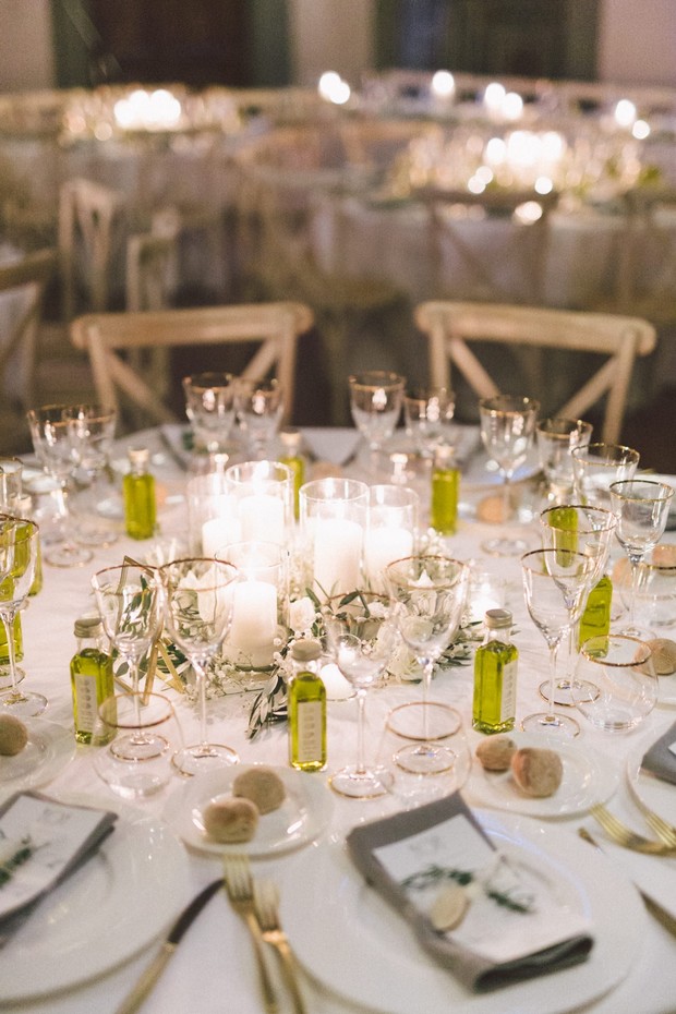 olive oil wedding favors