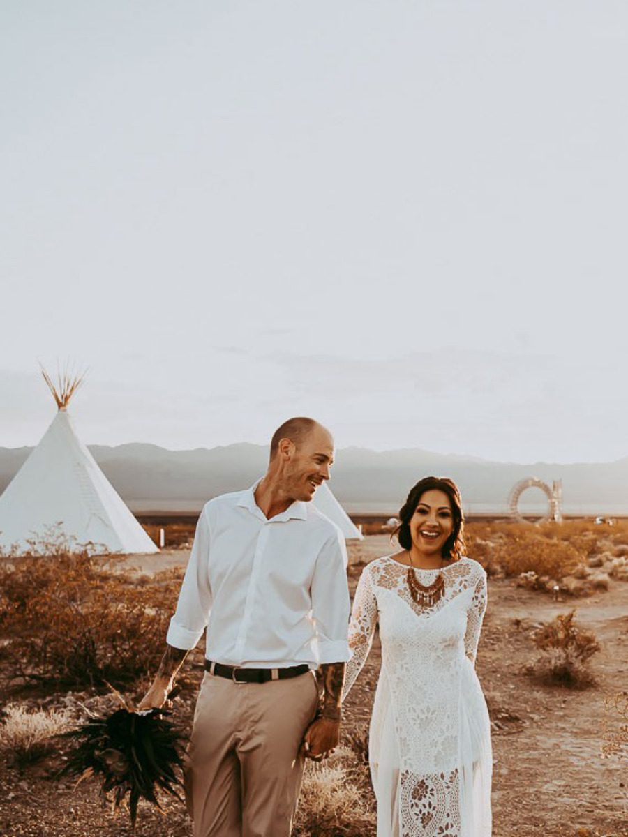 Cannabis + Canvas: A Boho Desert Weeding Inspiration