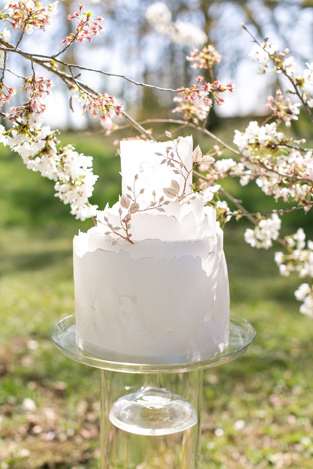 light and airy wedding cake
