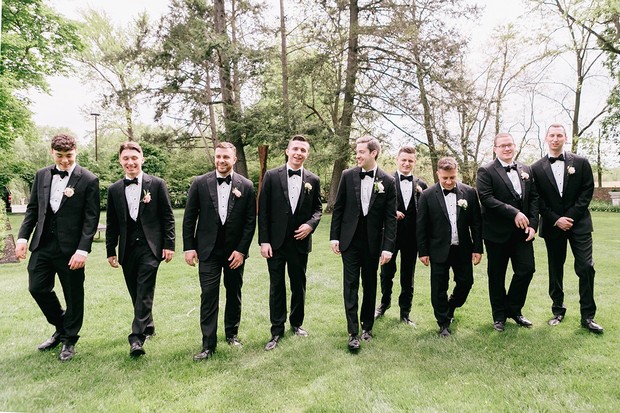 black tie groomsmen look