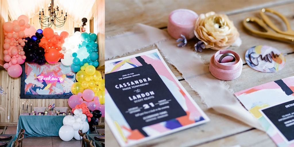 This Fun and Funky Farm Wedding Does Balloons Right