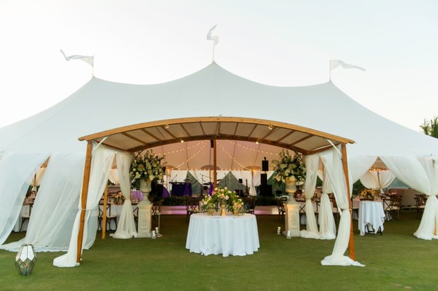 wedding arch entry by Sperry Tents