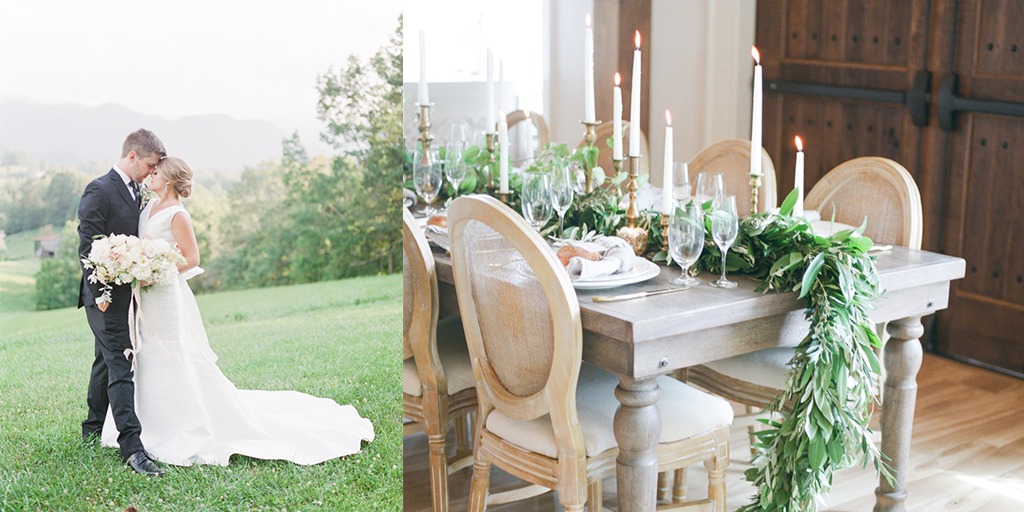 White and Green Tuscany Inspired Wedding Ideas