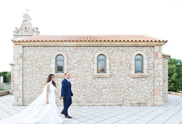 polished wedding in Greece