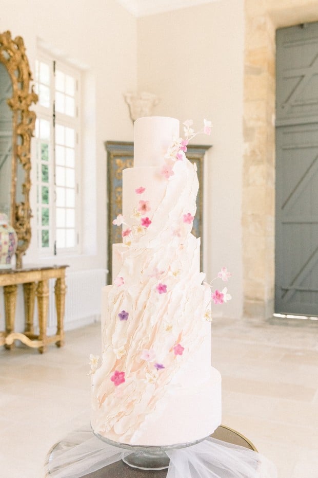 Spring wedding cake design