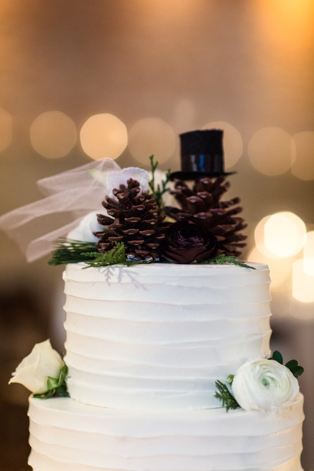 pinecone cake toppers