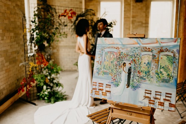wedding day painting