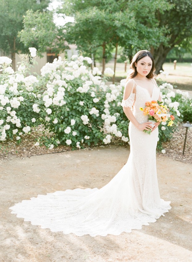 Lace wedding gown from Bride-to-Be Couture