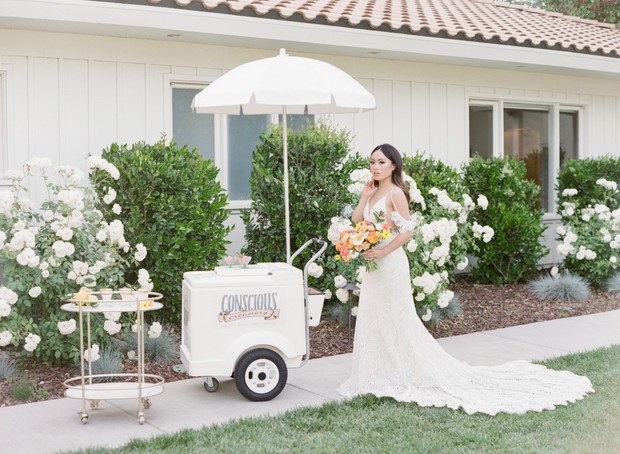 Gelato cart wedding