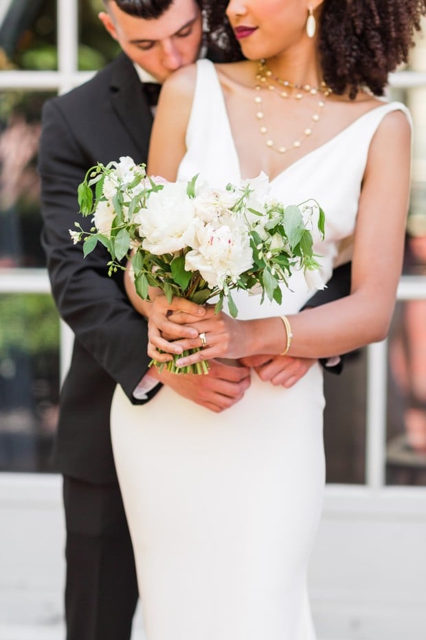 A Black And White Chic Wedding In New Jersey