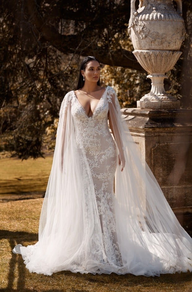 Lace wedding gown from Leah Da Gloria