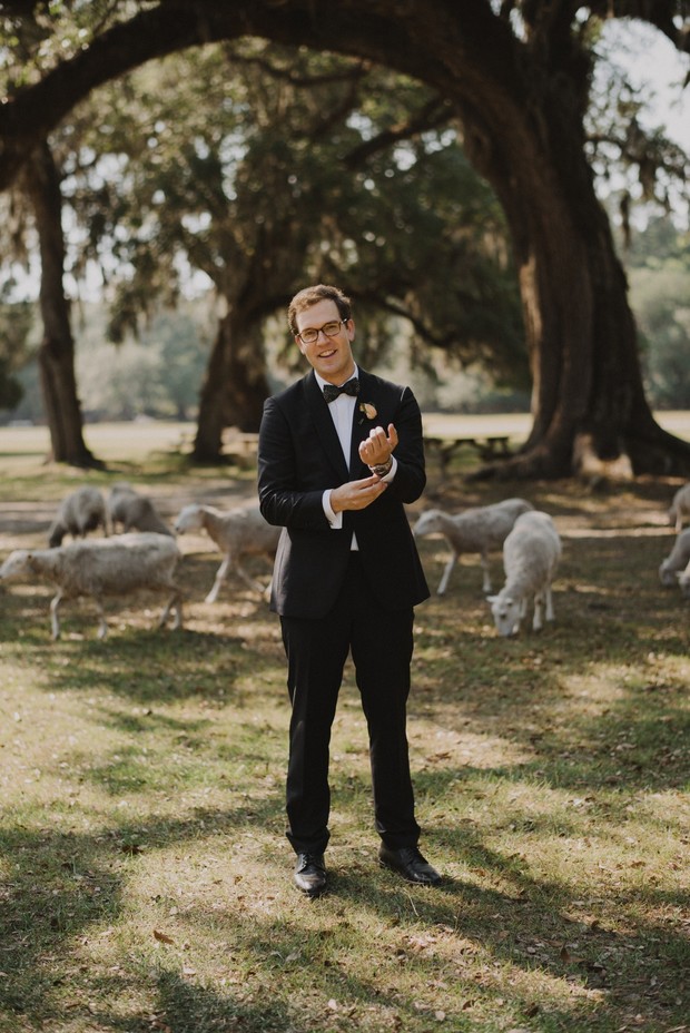 groom in classic suit