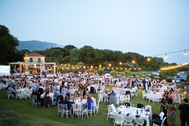 wedding reception in Greece
