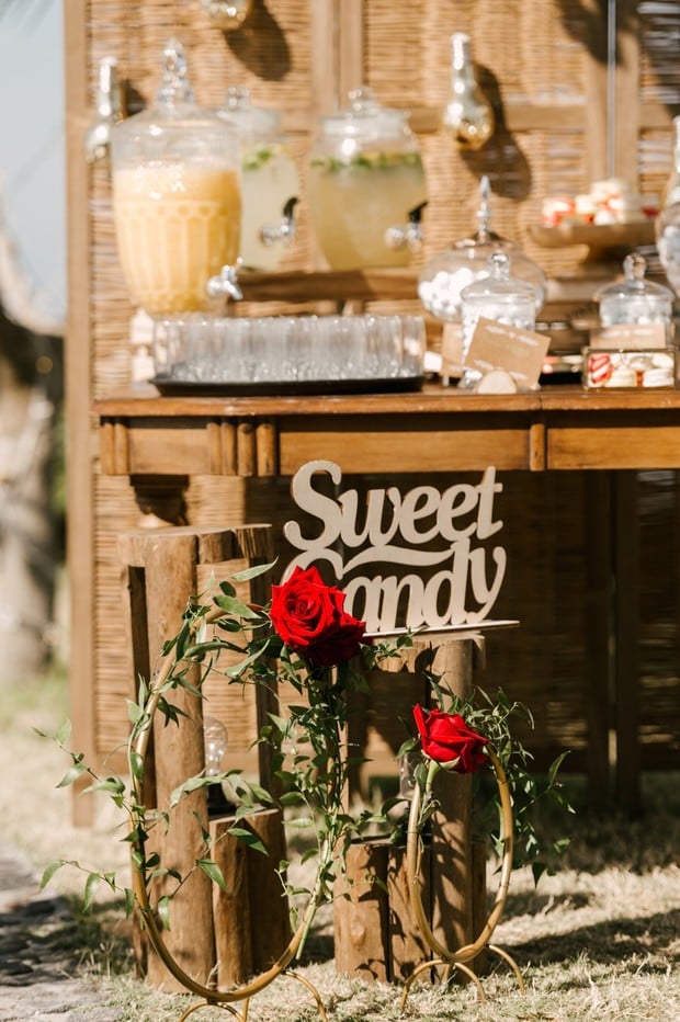 sweet candy wedding bar