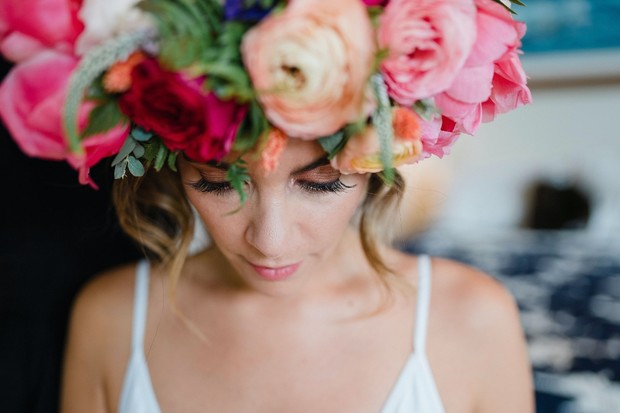 flower crown for the bride