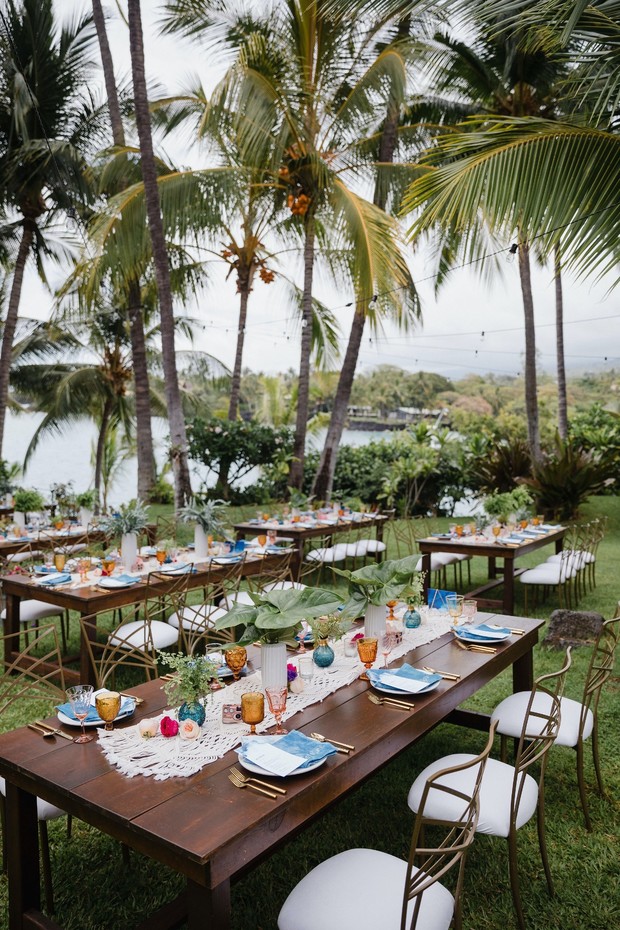 wedding reception in Hawaii