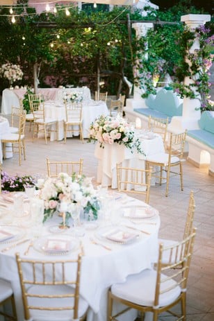 sweet and romantic wedding reception in Italy