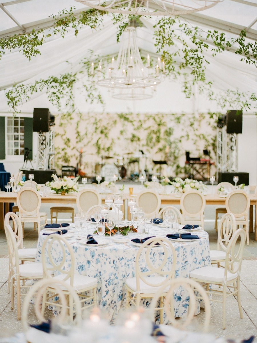 Chic Charleston Wedding in Blue and White