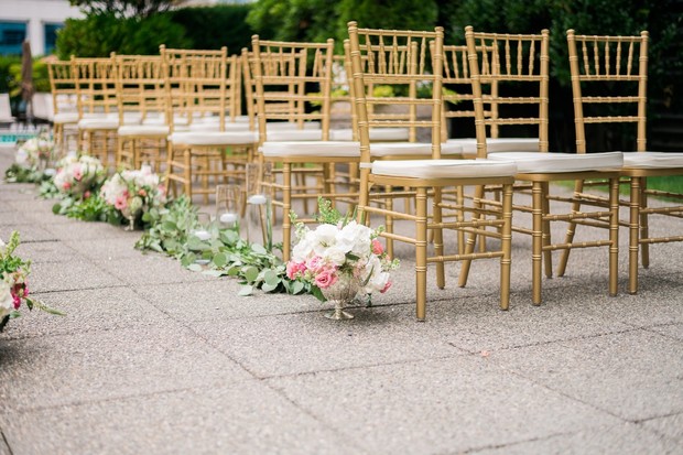 gold wedding chairs