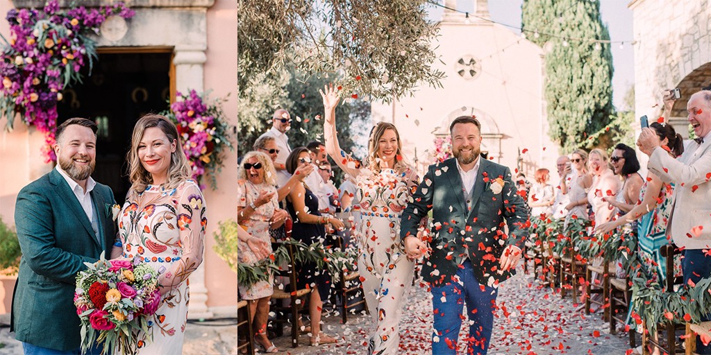 Fun And Funky Colorful Wedding In Greece