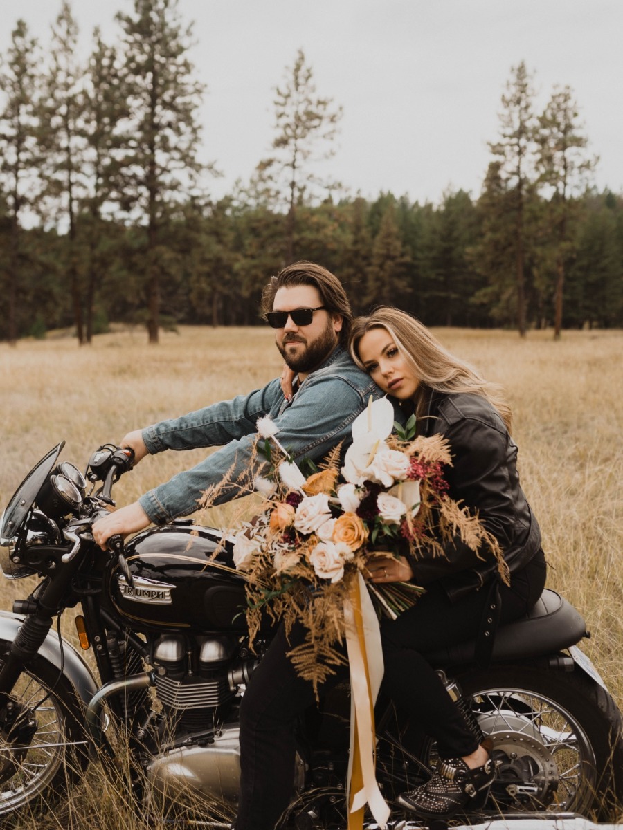 Edgy Boho Outdoor Engagement Inspiration