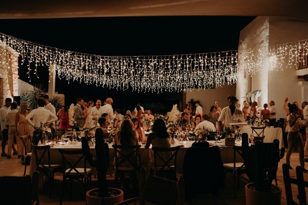 wedding reception lighting
