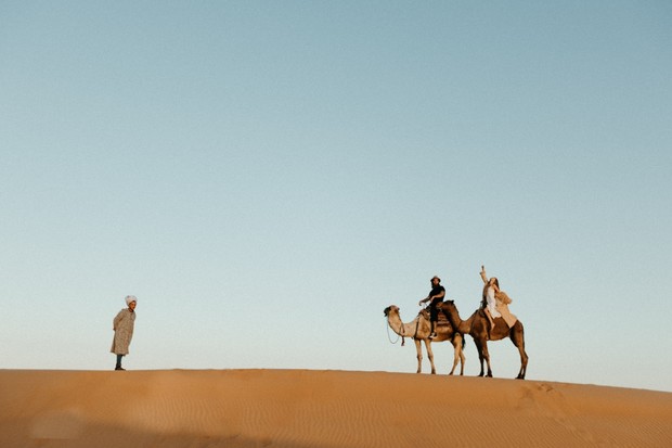 wedding camel rides in the Sahara desert