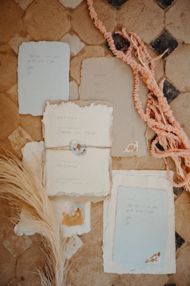 bespoke custom wedding invitation suite