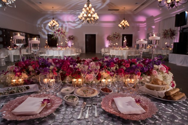 sweetheart table setting