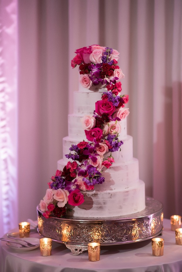 wedding cake floral design