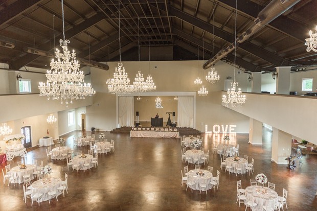 large wedding reception space at Southern Lace Estates
