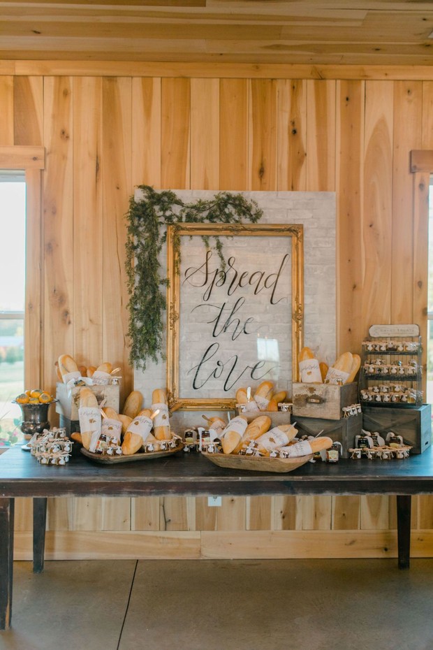 wedding bread station