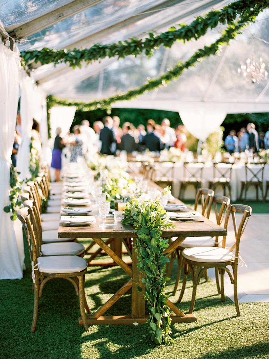 A Chicest Little Tented Backyard Wedding